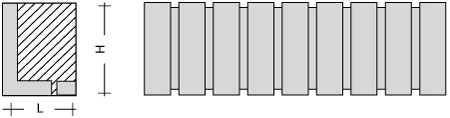 PV1-DF (NF/RF)-0.8-1-CS перемычка вертикальной кладки в один кирпич