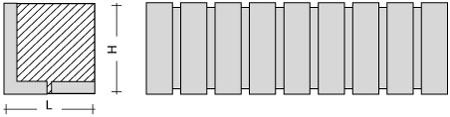 PV1-DF (NF/RF)-1-1-CS перемычка вертикальной кладки в один кирпич
