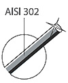 RND/S (AISI 302) - для каменной кладки, подверженной сырости или агрессивной окружающей среде.